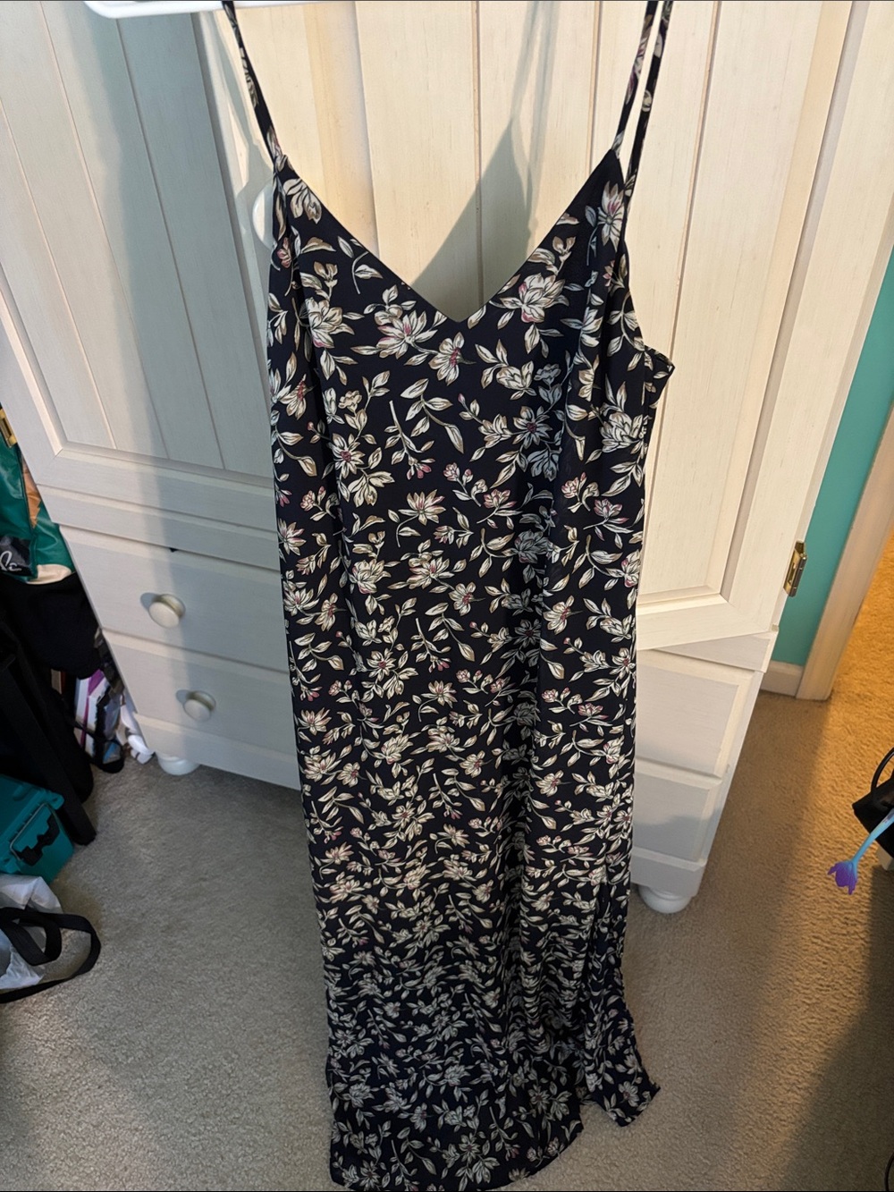 J.O.A. Floral Slip Maxi Dress